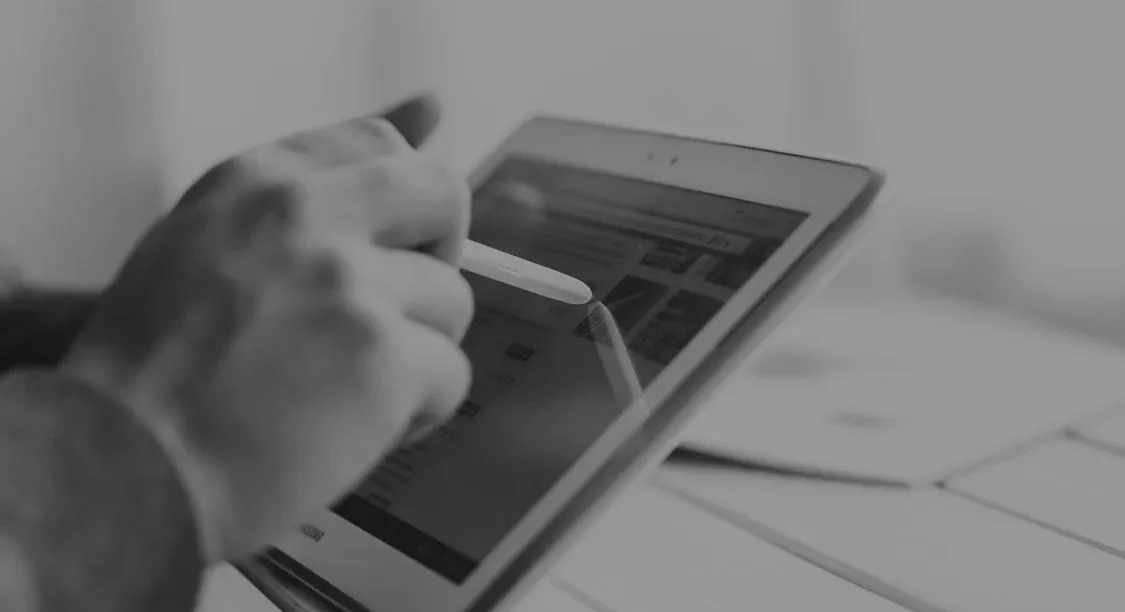 Product decisions being made on a tablet