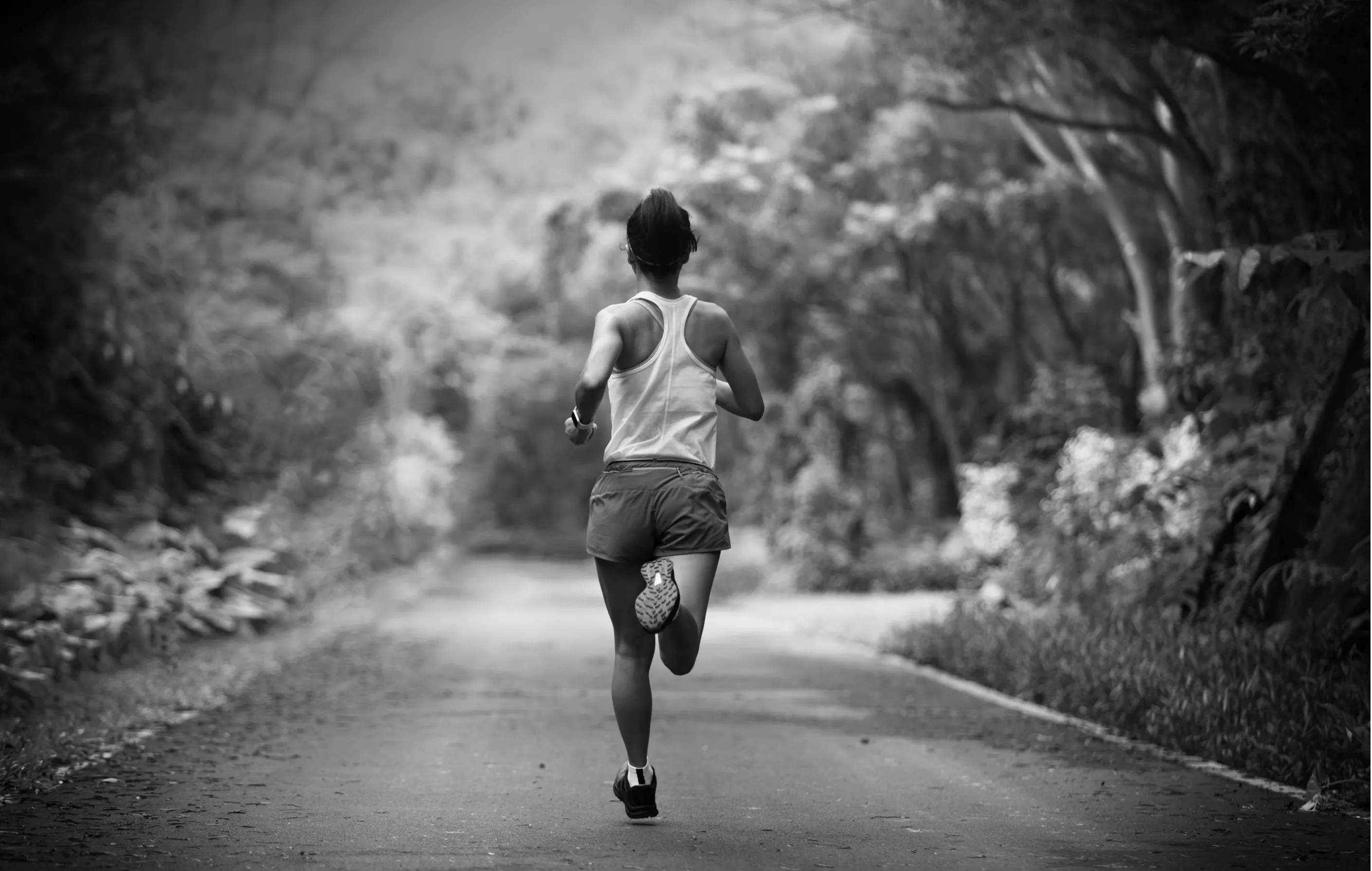 A runner on a long road — representing a lasting competitive edge